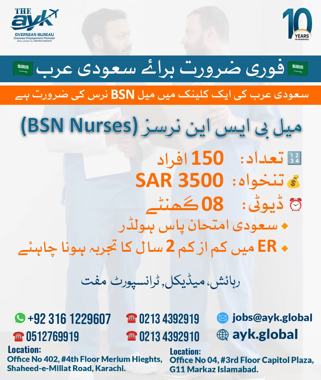Male BSN Nurse Jobs in Saudi Arabia for Pakistanis 2026